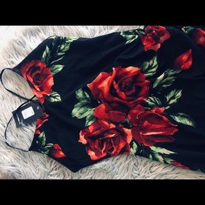 Floral print fashion nova dress